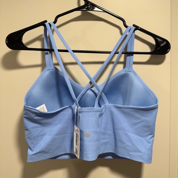 Lululemon Sinatra Blue Like a Cloud Longline Bra B/C *Dot - Picture 4 of 13